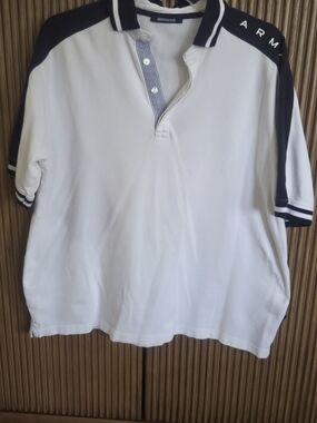 armata di mare white and Black polo shirt Italian (sz 54) men's large